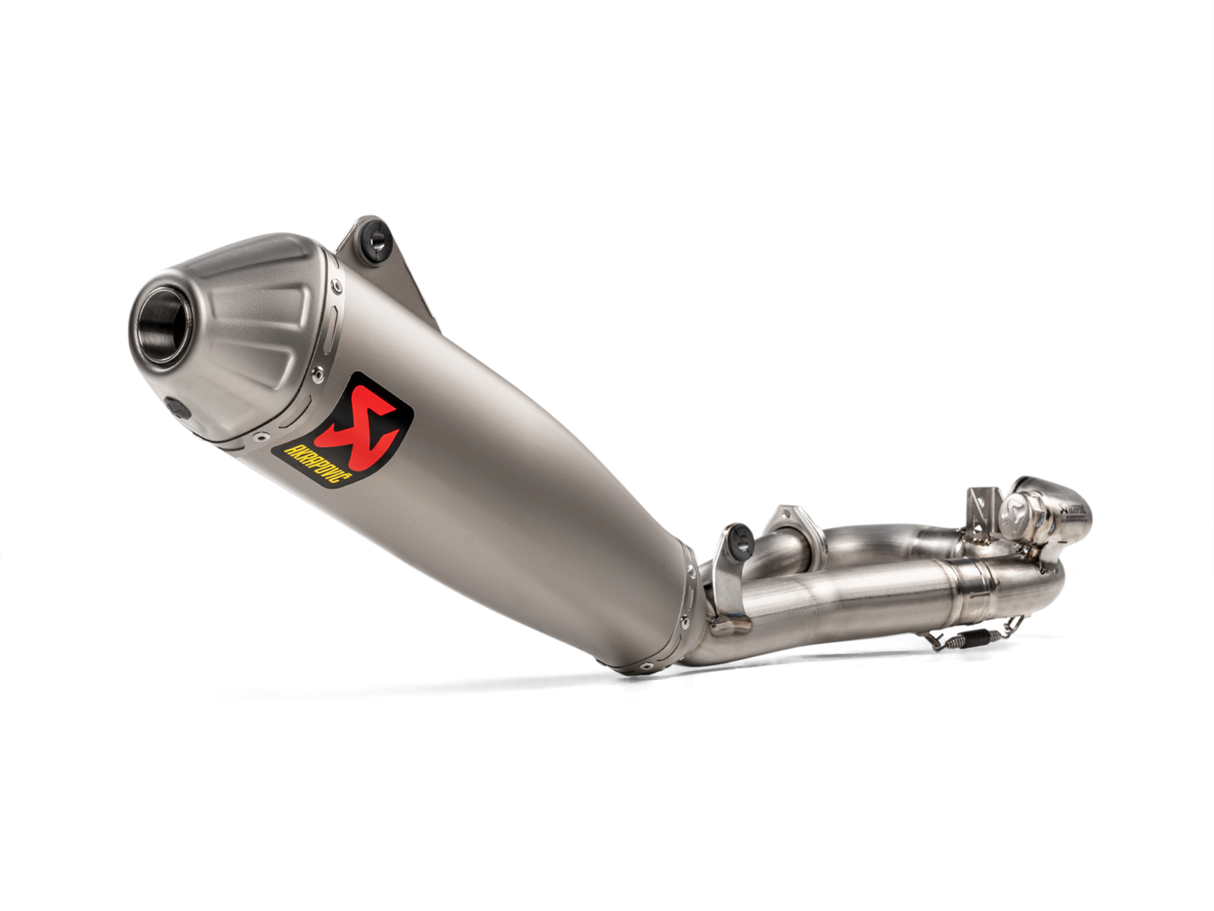 Akrapovic Evolution Line Titanium Exhaust System w/Titanium End Cap for Yamaha YZ450F 20-22/Fantic XXF 450 22-Up