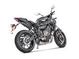 Akrapovic Racing Line Titanium Exhaust System w/Carbon End Cap for Yamaha MT-07/FZ-07 14-20/Tracer 700/GT 16-19/XSR 700/XTribute 16-20