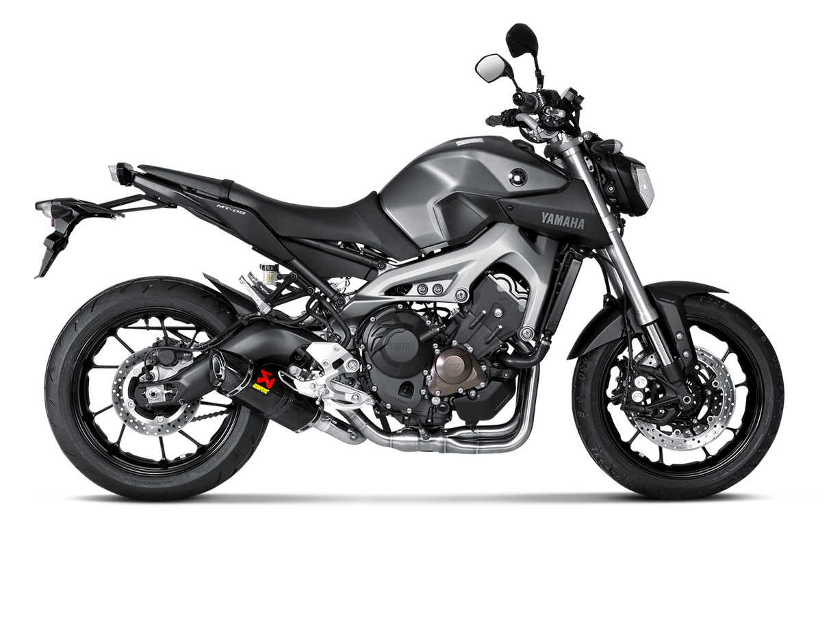 Akrapovic Racing Line Carbon Exhaust System w/Carbon End Cap for Yamaha MT-09/FJ-09 14-20/XSR 900/GP 16-21