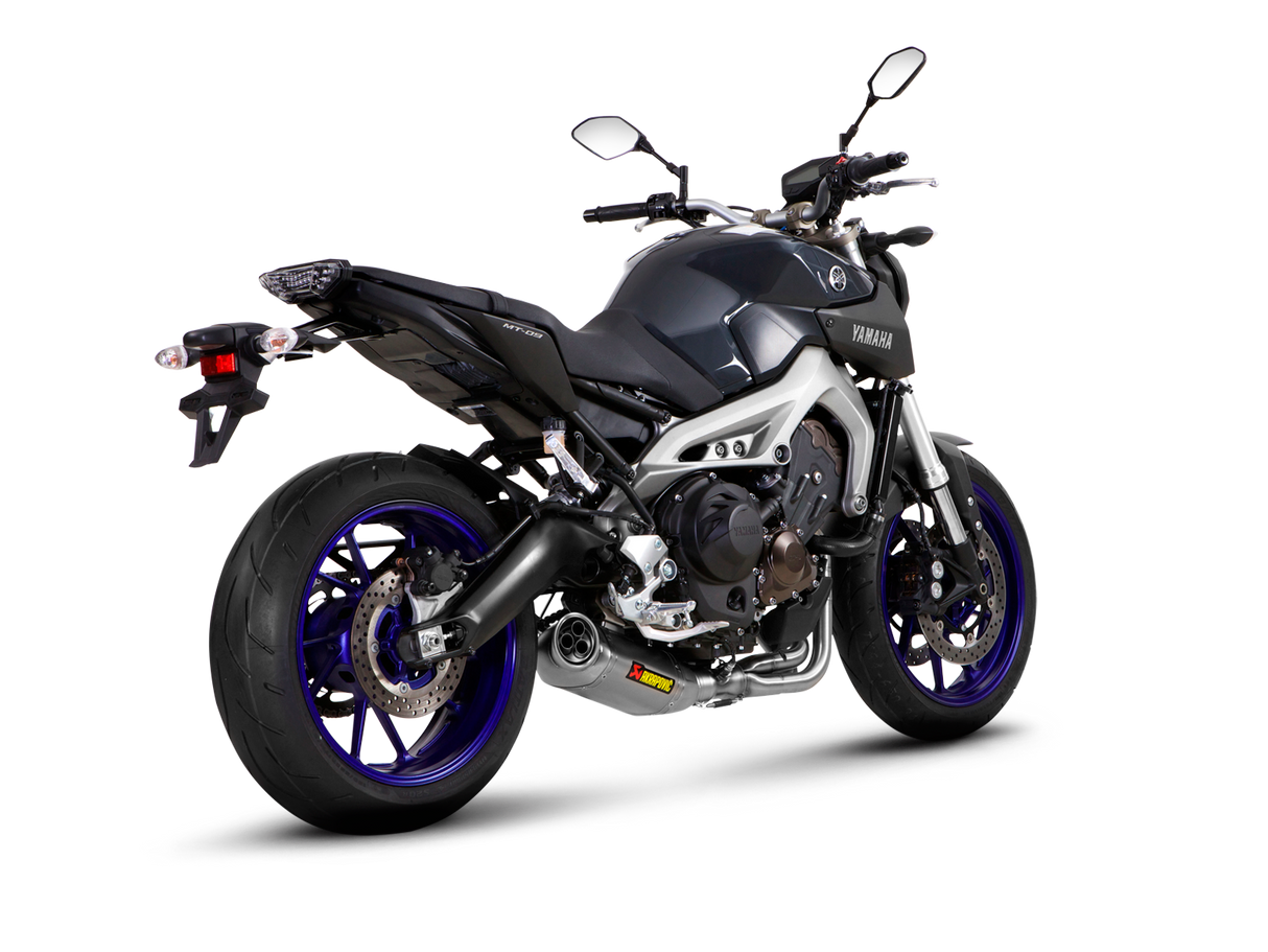 Akrapovic Racing Line Titanium Exhaust System w/Titanium End Cap for Yamaha MT-09/FZ-09 14-16/Tracer 900/900 GT/FJ-09 15-16