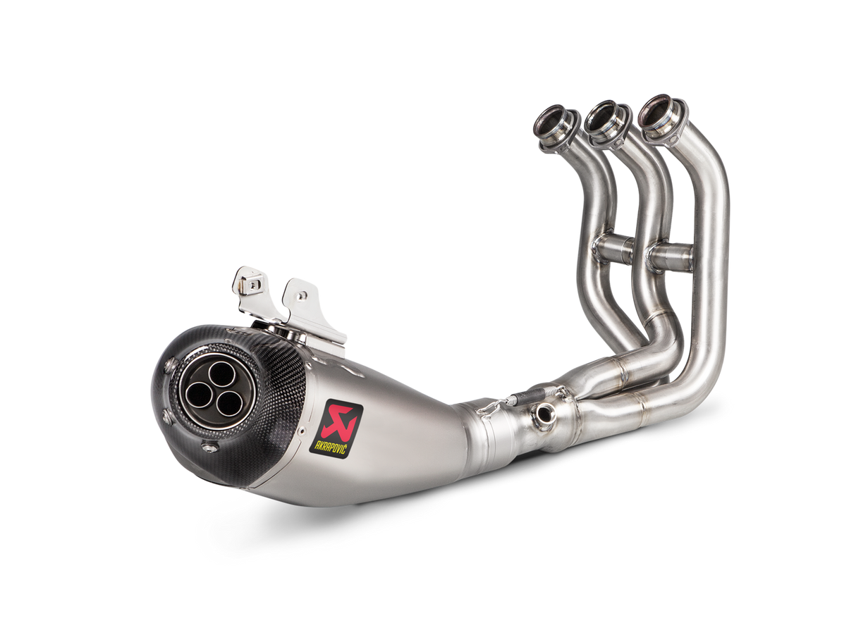 Akrapovic Racing Line Titanium Exhaust System w/Carbon End Cap for Yamaha MT-09/FZ-09 17-20/Tracer 900/900 GT/FJ-09 17-20/XSR 900/GP 16-21