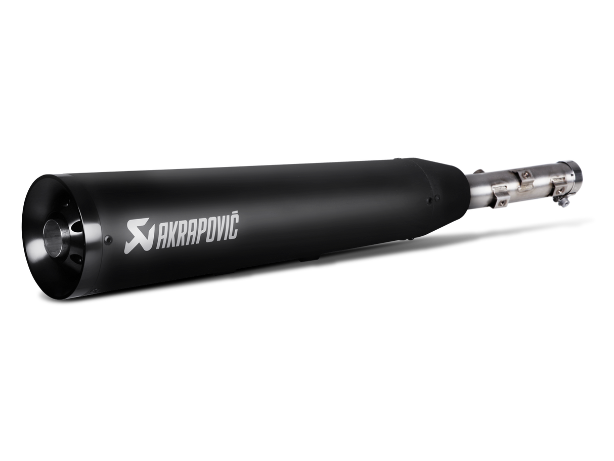 Akrapovic Slip-On Line Black Stainless Steel Muffler System w/Black End Cap for Yamaha XV950/R/Racer 13-16