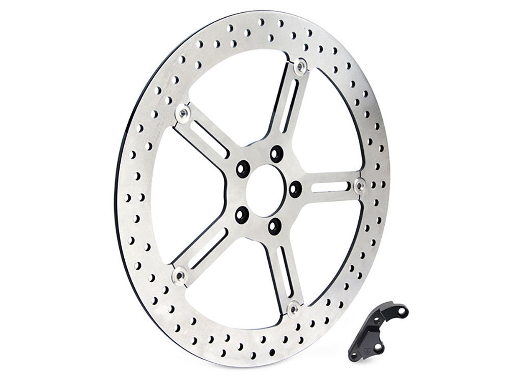 Arlen Ness AN-02-972 15" Left Front Big Brake Disc Rotor for Softail 15-17/Dyna 06-17