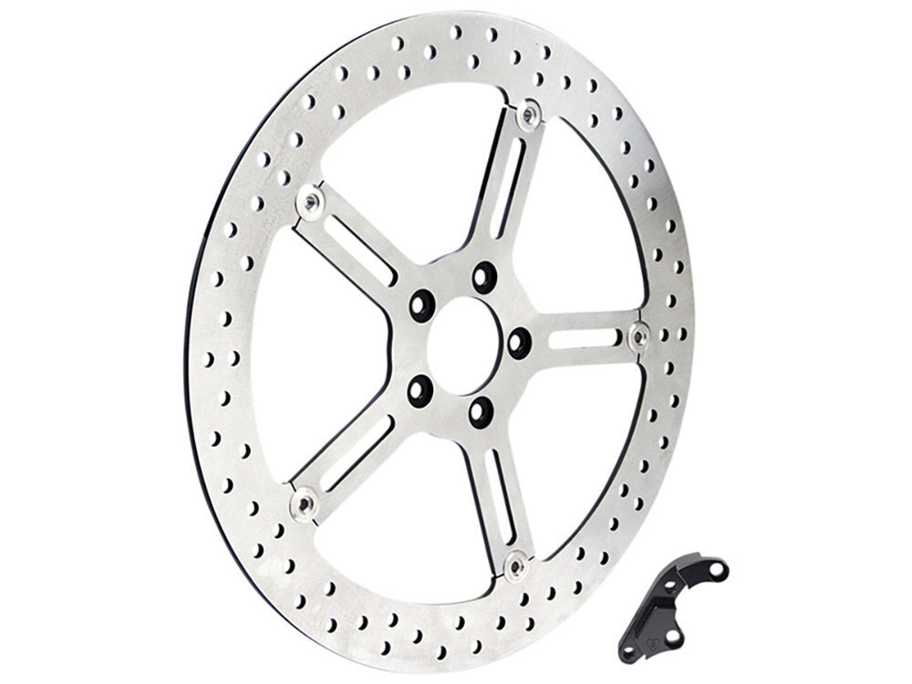 Arlen Ness AN-02-973 15" Right Front Big Brake Disc Rotor for Softail 15-17/Dyna 06-17