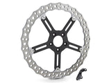 Arlen Ness AN-02-990 15" Left Front Jagged Big Brake Disc Rotor for Softail 00-14/Dyna 00-05