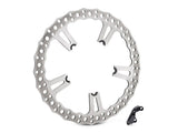 Arlen Ness AN-02-993 15" Right Front Jagged Big Brake Disc Rotor for Dyna 06-17 w/OEM Cast Wheel