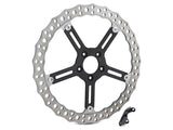 Arlen Ness AN-02-996 15" Left Front Jagged Big Brake Disc Rotor for Softail Street Bob/Breakout/Low Rider 18-Up/Standard 20-Up