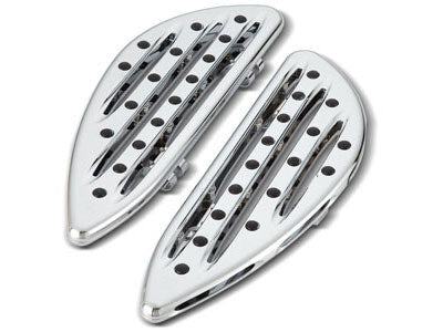 Arlen Ness AN-06-838 Deep Cut Front Floorboards Chrome for Touring 82-Up/FL Softail 86-17