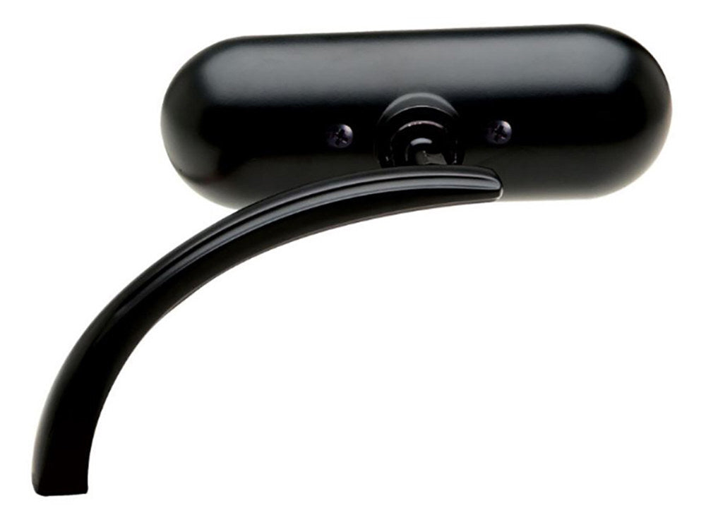 Arlen Ness AN-13-412 Mini Oval Mirror Black for Left Side [INTERNAL]