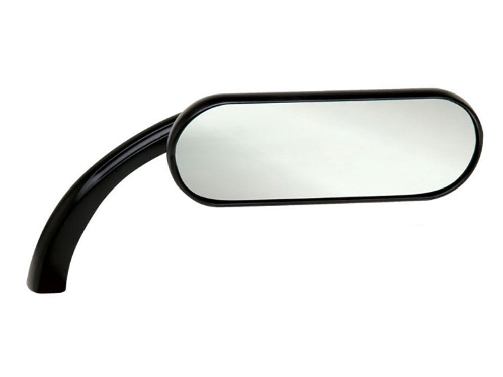 Arlen Ness AN-13-413 Mini Oval Mirror Black for Right Side