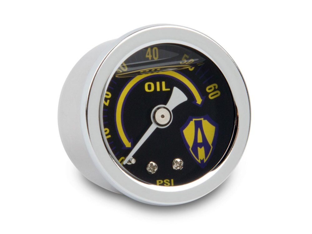 Arlen Ness AN-15-655 Replacement Oil Pressure Gauge 1-1/2" Chrome