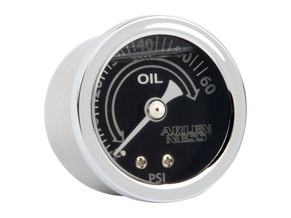 Arlen Ness AN-15-665 Replacement Oil Pressure Gauge 1-1/2" Gauge Deep Cut