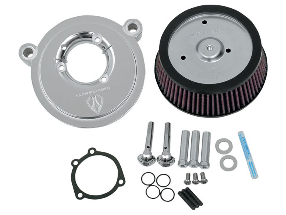 Arlen Ness AN-18-507 Stage 1 Big Sucker Air Cleaner Kit Chrome for