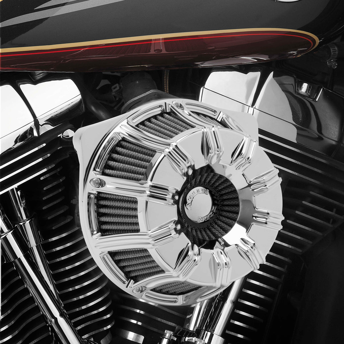 Arlen Ness AN-18-946 10-Gauge Air Cleaner Kit Chrome for Milwaukee-Eight Touring 17-Up/Softail 18-Up