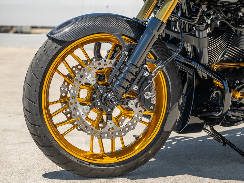 Arlen Ness AN-210-028 Carbon Wrapper Front Fender for Harley-Davidson CVO Touring 23-Up/Street Glide/Road Glide 24-Up/Touring 25-Up w/19" Front Wheel