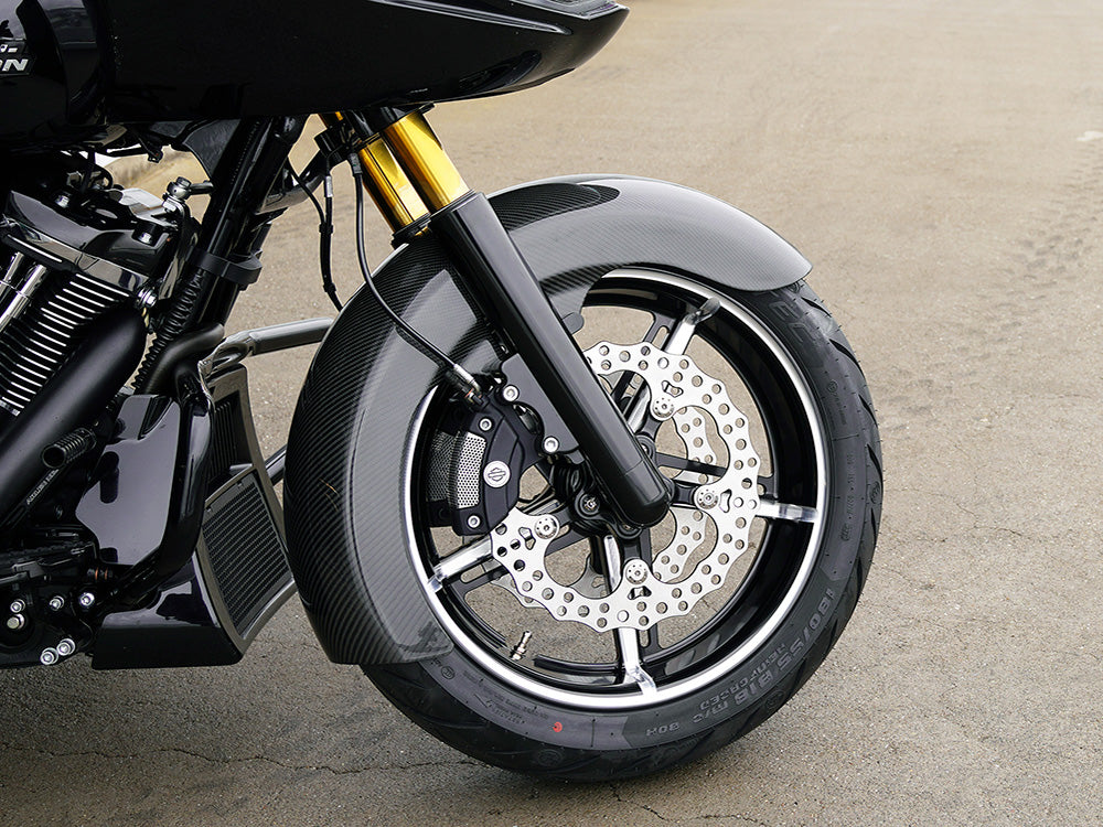 Arlen Ness AN-210-042 Carbon Fibre Radial Fat Wrap Front Fender for Harley-Davidson Touring 24-Up (including CVO w/18" x 5.5" Front Wheel)
