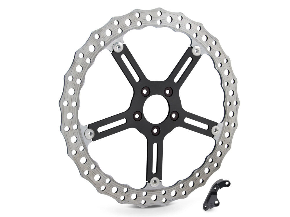 Arlen Ness AN-300-041 15" Left Hand Front Jagged Big Brake Disc Rotor for Softail Sport Glide/Low Rider S/ST 18-Up