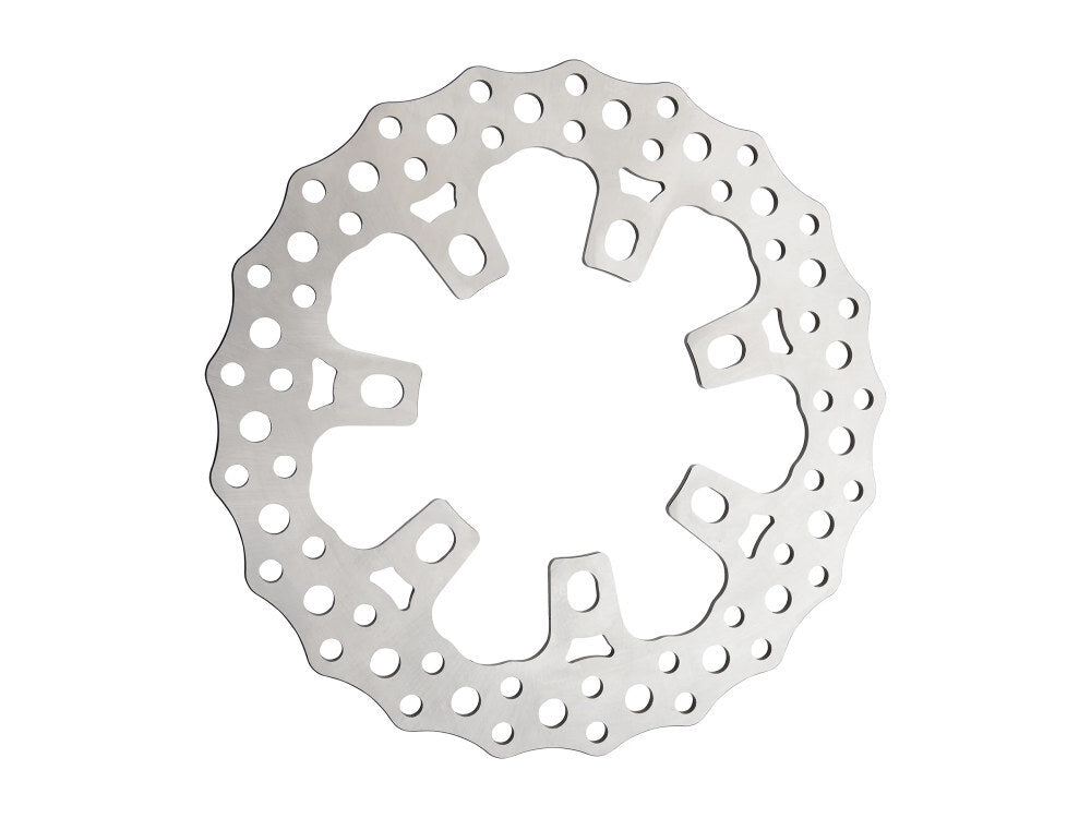 Arlen Ness AN-300-043 11.8" Front Jagged Disc Rotor Stainless Steel for Touring (Limited) Models 20-Up w/OEM Wheel