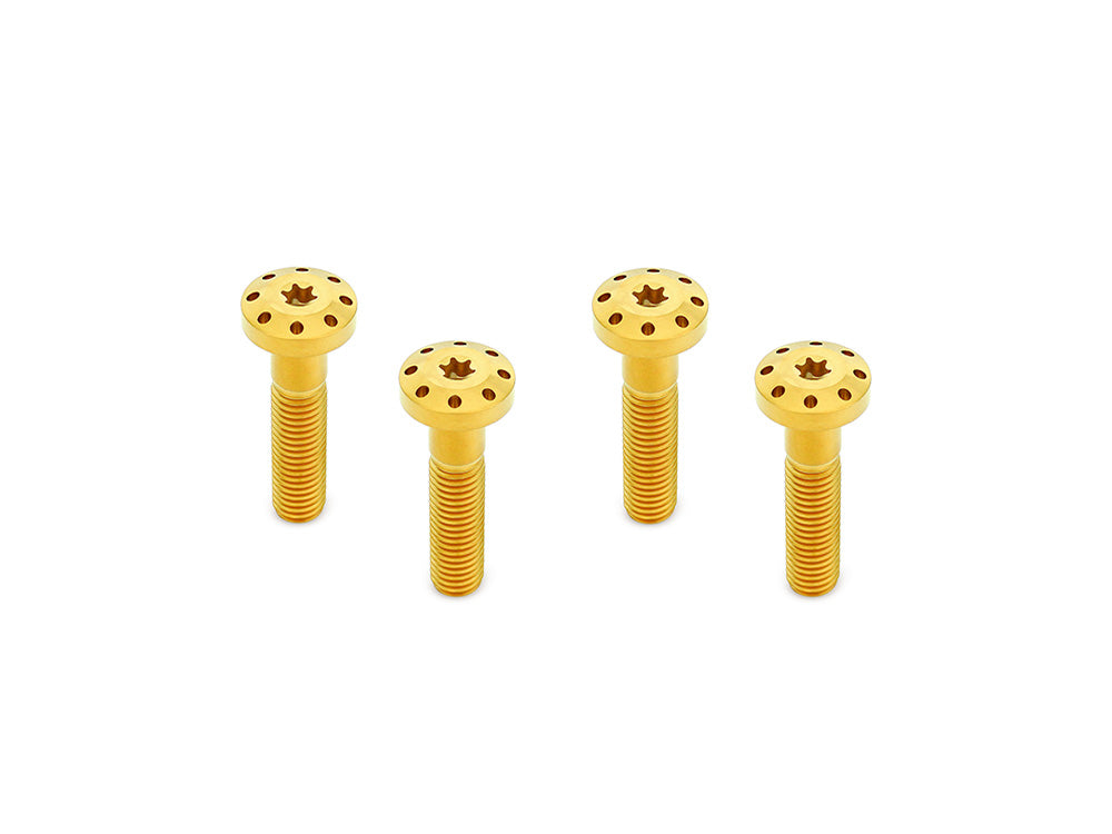 Arlen Ness AN-300-748 Titanium Holeshot Shock Absorber Bolt Kit Gold for Harley-Davidson Touring 99-Up