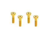 Arlen Ness AN-300-748 Titanium Holeshot Shock Absorber Bolt Kit Gold for Harley-Davidson Touring 99-Up