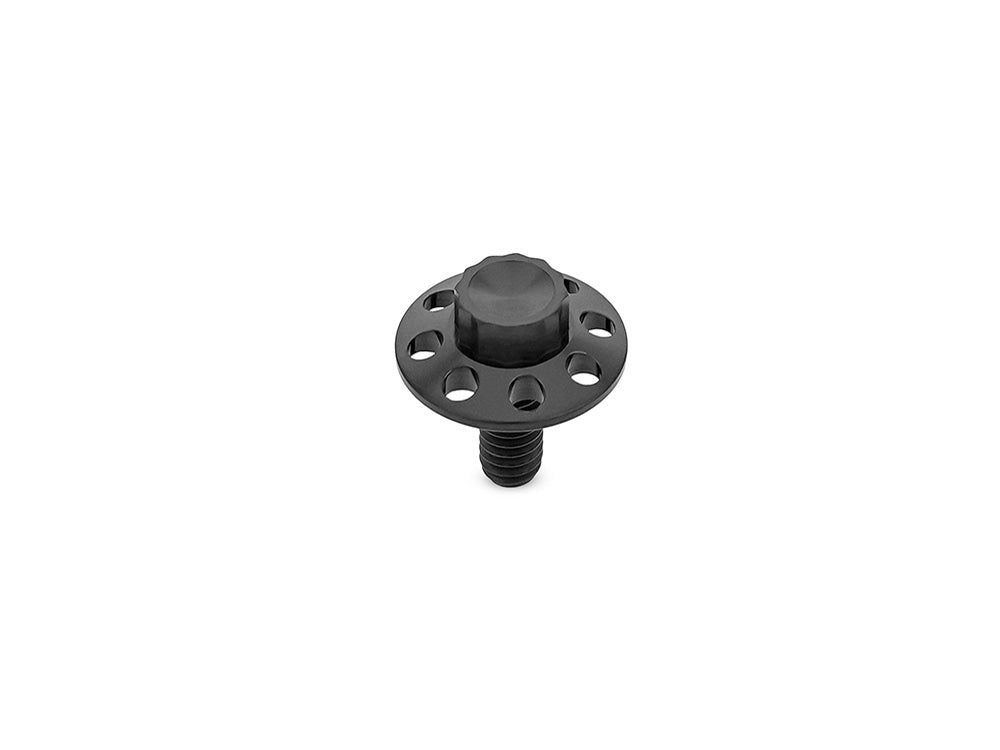 Arlen Ness AN-300-750 Titanium 12-Point 1/4"-20 Seat Mount Screw Black for Harley-Davidson 96-Up