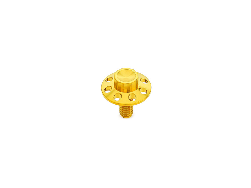 Arlen Ness AN-300-751 Titanium 12-Point 1/4"-20 Seat Mount Screw Gold for Harley-Davidson 96-Up