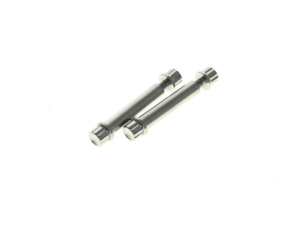 Arlen Ness AN-300-803 Titanium 12-Point Footpeg Mounting Hardware Polished for Harley-Davidson Softail 18-Up & Sportster S 21-Up