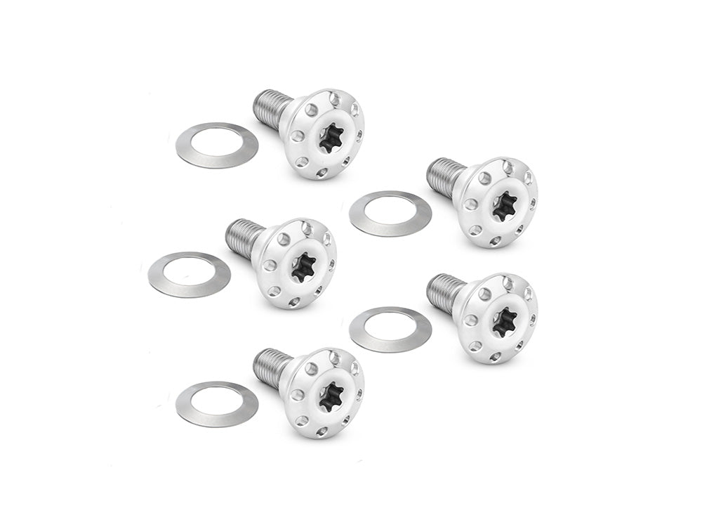 Arlen Ness AN-300-920 Titanium Front Disc Rotor Bolts Polished for Harley-Davidson Dyna 06-17/V-Rod 02-17