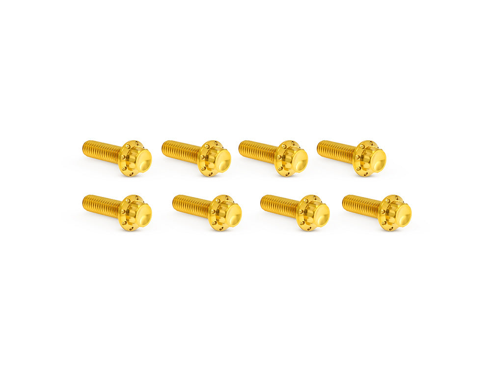 Arlen Ness AN-300-937 Titanium 12-Point Tappet Cover Bolt Kit Gold for Harley-Davidson Softail 00-Up/Touring 99-Up/Dyna 99-17