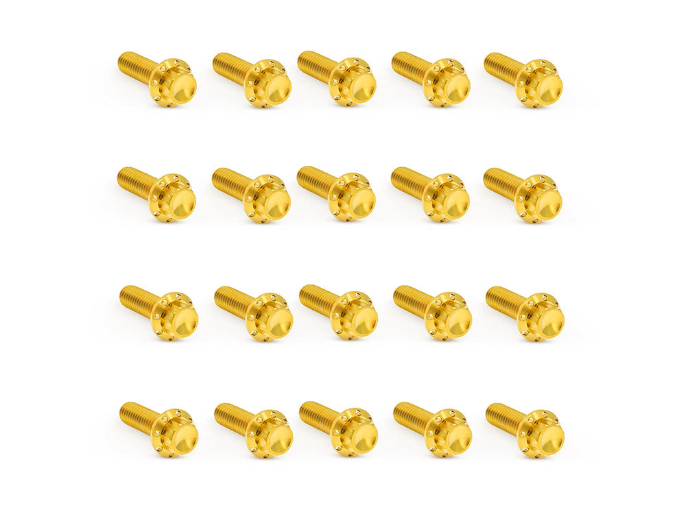 Arlen Ness AN-300-946 Titanium 12-Point Rocker Cover Bolt Kit Gold for Harley-Davidson Milwaukee-Eight 17-Up