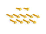 Arlen Ness AN-300-982 Titanium 12-Point Cam Cover Bolt Kit Gold for Harley-Davidson CVO Touring 23-Up/Street Glide/Road Glide 24-Up/Touring/Softail 25-Up