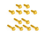 Arlen Ness AN-300-994 Titanium 12-Point Rocker Cover Bolt Kit Gold for Harley-Davidson Twin Cam 99-17 Models