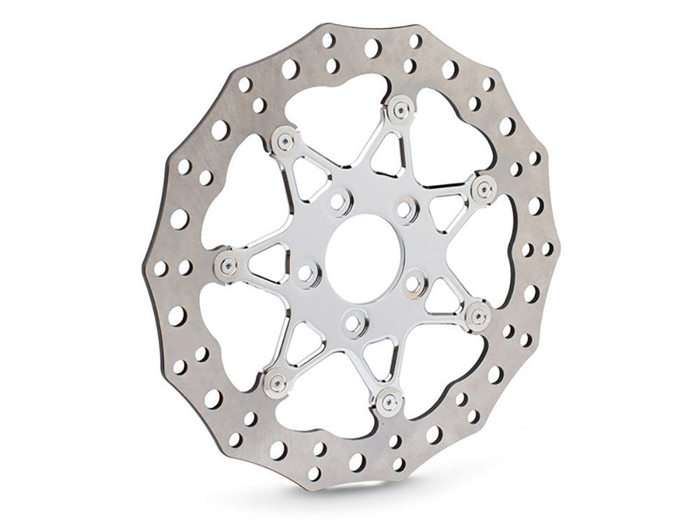 Arlen Ness AN-33-10102-202 11.8" Front ProCross Disc Rotor Chrome for Dyna 06-17/Softail 15-Up/Sportster 14-21/some Touring 08-Up