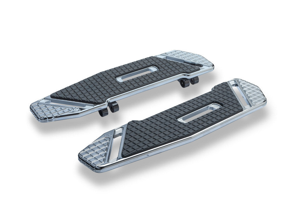 Arlen Ness AN-410-022 SpeedLiner Front Floorboards Chrome for Touring 82-Up/FL Softail 86-17