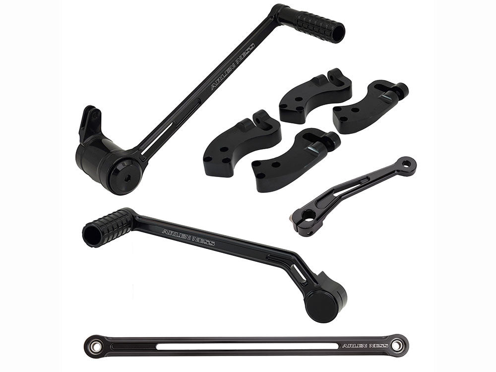 Arlen Ness AN-410-036 SpeedLiner Footpegs Black for Softail 18-Up Front Rider