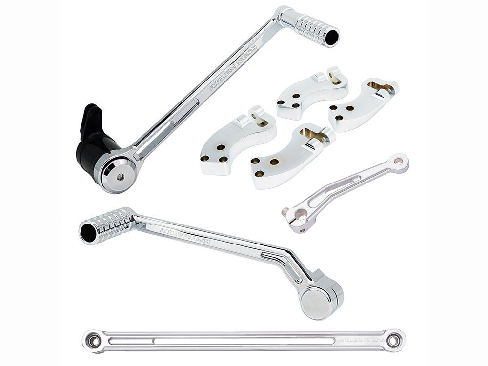 Arlen Ness AN-410-037 SpeedLiner Footpegs Chrome for Softail 18-Up Front Rider