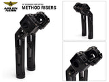 Arlen Ness AN-520-053 10" Method Kickback Risers Black for Softail Street Bob/Low Rider ST/Standard 18-Up