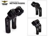 Arlen Ness AN-520-055 7" Method Kickback Risers Black for Softail Street Bob/Low Rider ST/Standard 18-Up