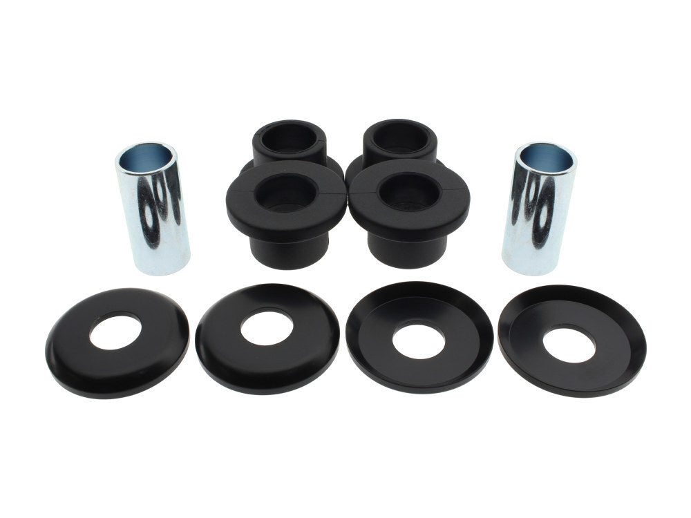 Arlen Ness AN-520-101 Heavy Duty Polyurethane Handlebar Damper Kit Black for Softail 18-Up