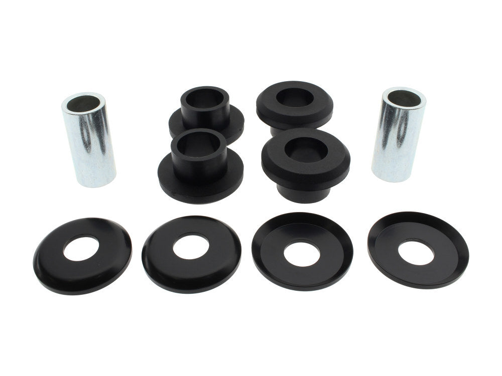 Arlen Ness AN-520-102 Heavy Duty Polyurethane Handlebar Damper Kit Black for Touring 84-Up