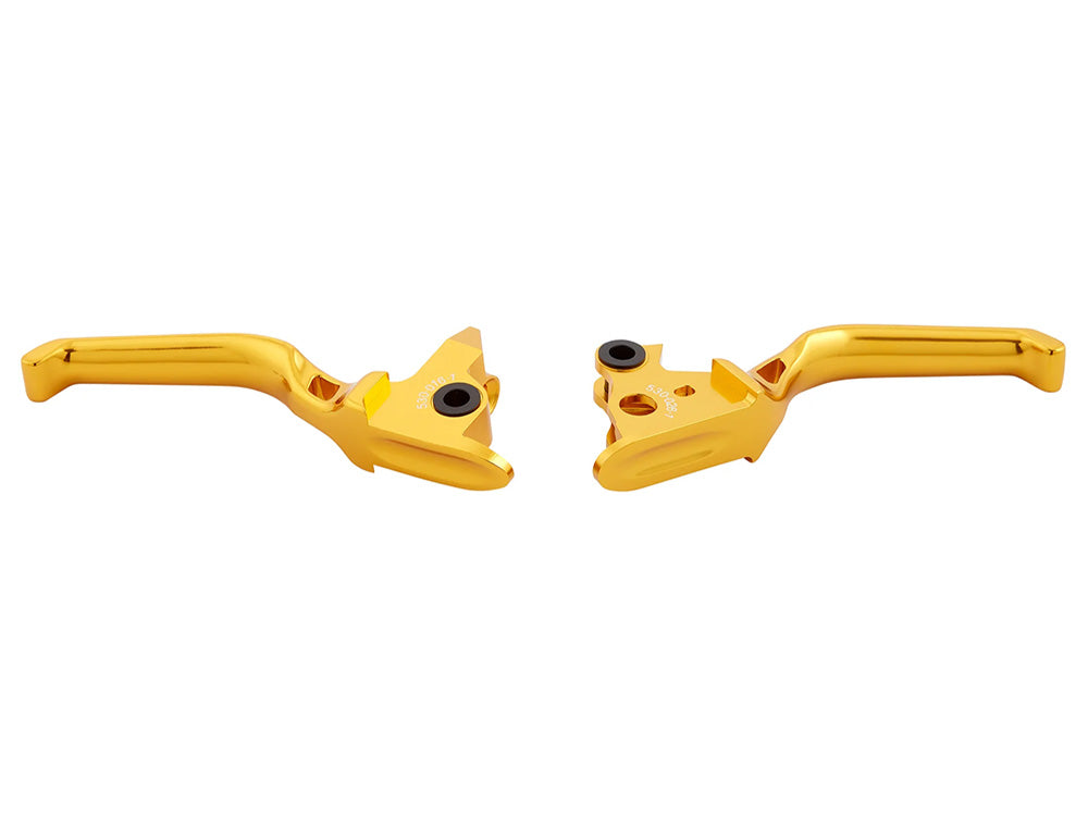 Arlen Ness AN-530-031 Method Levers Gold for most Harley-Davidson Touring 21-24 w/Cable Clutch