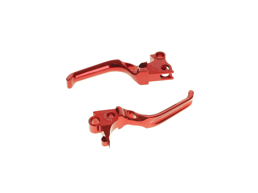 Arlen Ness AN-530-032 Method Levers Red for Harley-Davidson Softail 96-14/Dyna 96-17/Touring 96-07/Sportster 96-03