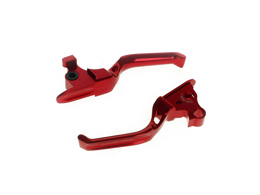Arlen Ness AN-530-035 Method Levers Red for Harley-Davidson Softail 18-24