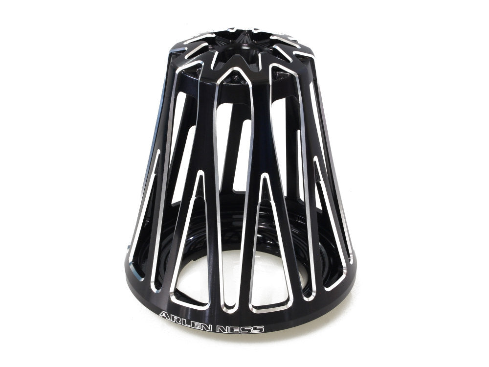 Arlen Ness AN-600-095 Monster Sucker Crossfire Air Filter Cover Black Contrast Cut