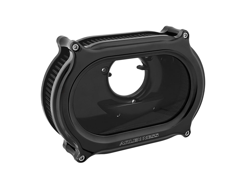 Arlen Ness AN-600-212 Method Oval Performance Air Cleaner Kit Black for Harley-Davidson CVO Touring 23-Up/Street Glide/Road Glide 24-Up/Touring/Softail 25-Up