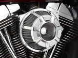Arlen Ness AN-600-226 Beveled Air Cleaner Kit Chrome for Harley-Davidson CVO Touring 23-Up/Street Glide/Road Glide 24-Up/Touring/Softail 25-Up