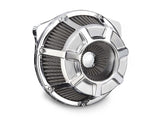 Arlen Ness AN-600-226 Beveled Air Cleaner Kit Chrome for Harley-Davidson CVO Touring 23-Up/Street Glide/Road Glide 24-Up/Touring/Softail 25-Up