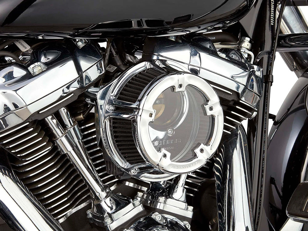 Arlen Ness AN-600-238 Method Clear Air Cleaner Kit Chrome for Harley-Davidson CVO Touring 23-Up/Street Glide/Road Glide 24-Up/Touring/Softail 25-Up
