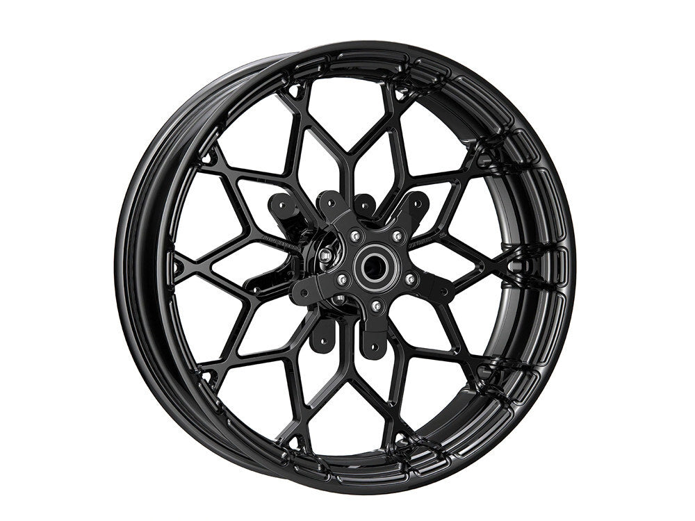 Arlen Ness AN-91-650 18" x 5.5" Fat Factory Forged Prodigy Replica Wheel Gloss Black for Touring 08-Up