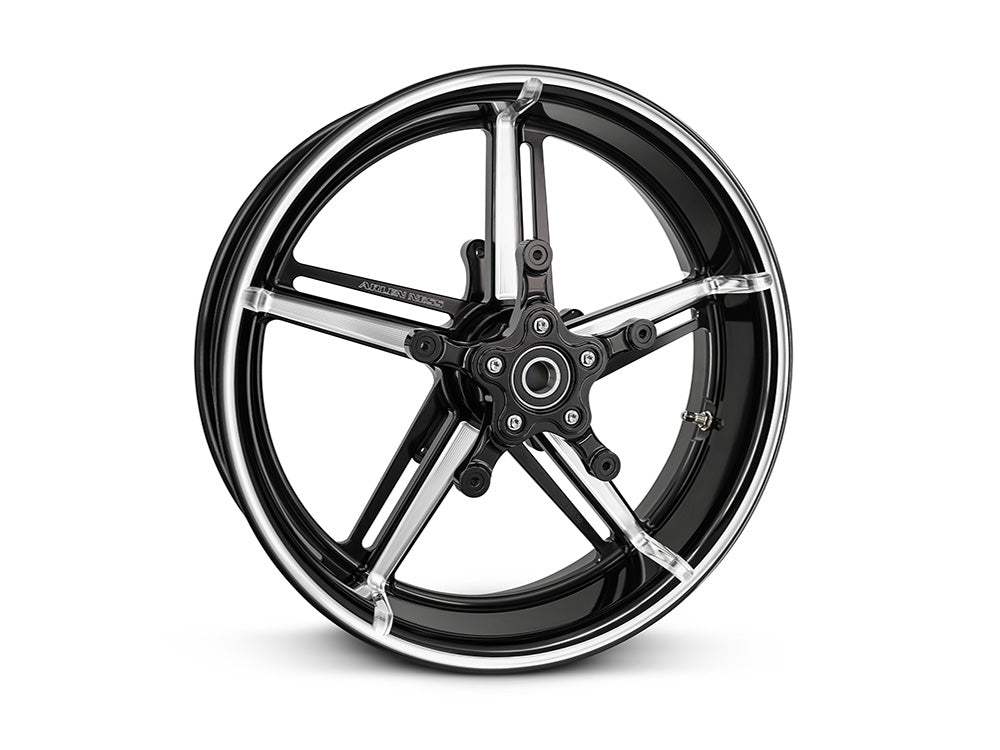 Arlen Ness AN-91-652 18" x 5.5" Fat Factory 24 Replica Wheel Gloss Black for Harley-Davidson Touring 24-Up